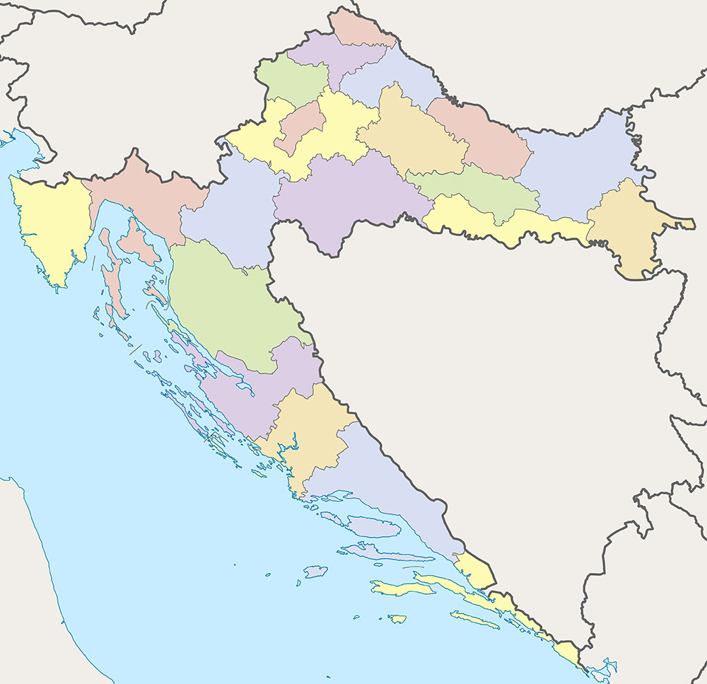 Karta hrvatskih županija