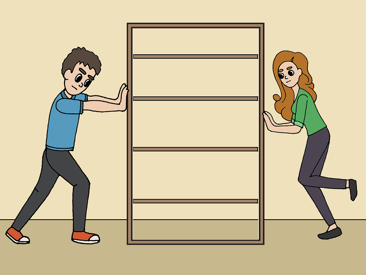 Premještanje ormara – vektori istog smjera i suprotne orijentacije