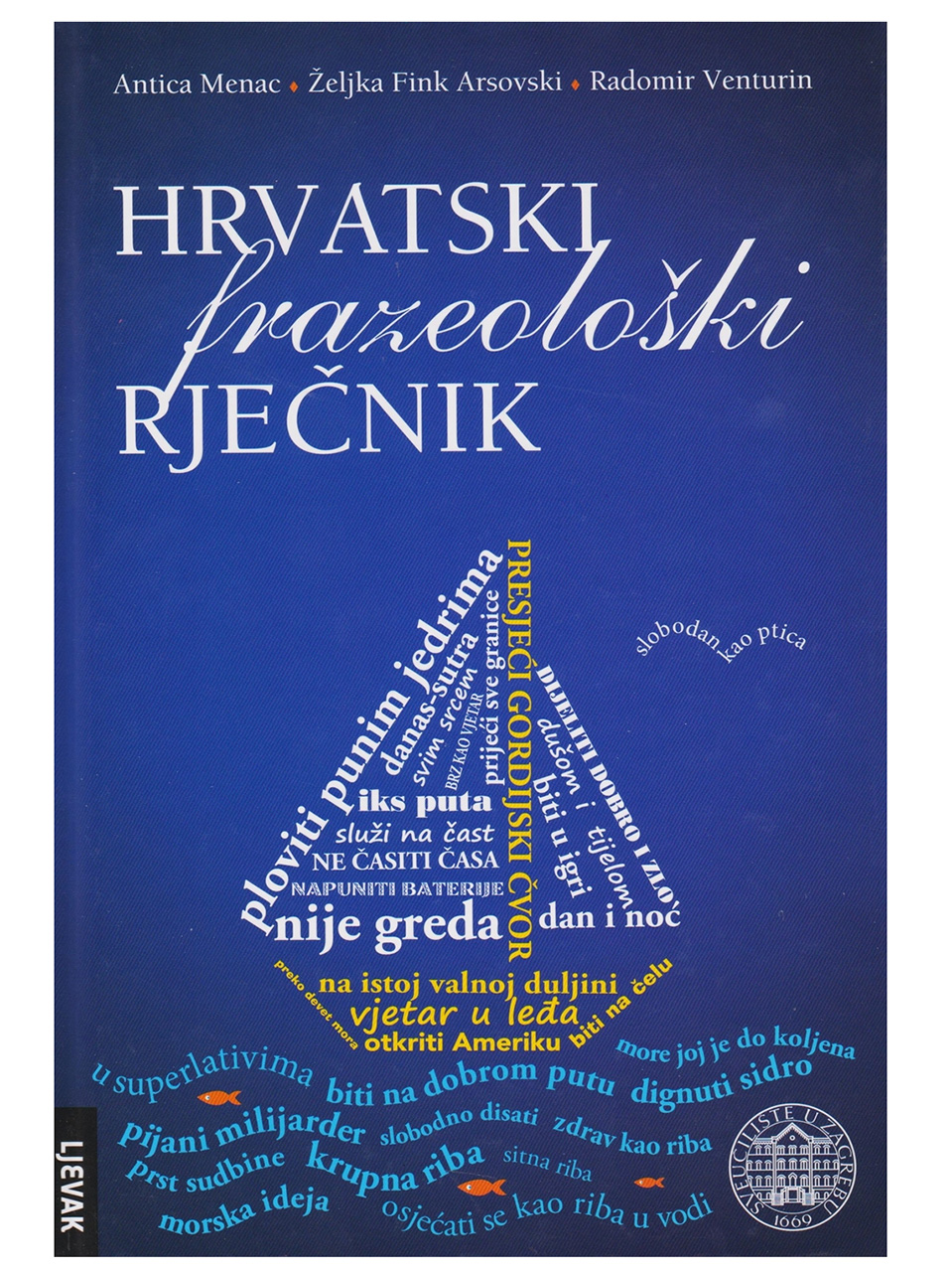 Naslovna stranica hrvatskog frazeološkog rječnika