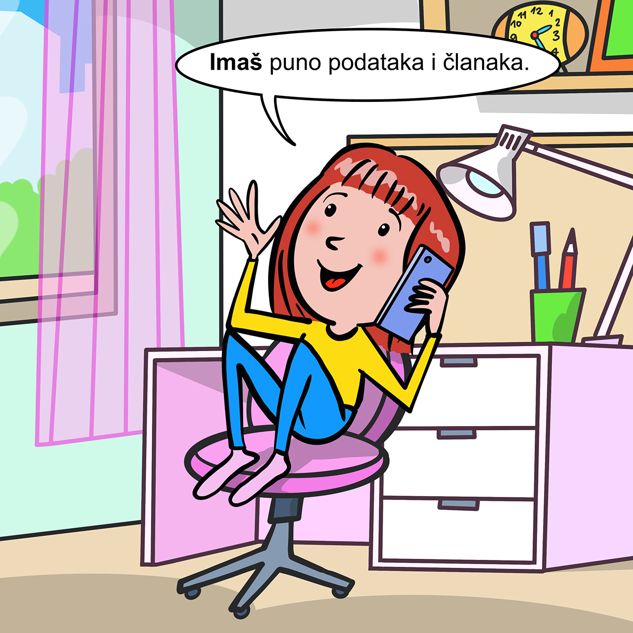 Ana joj potvrđuje da na internetu ima puno povezanih članaka na temu.