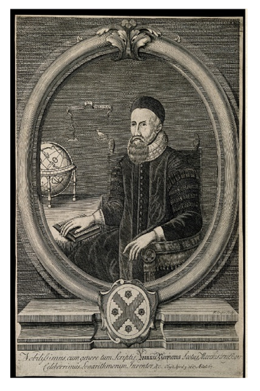 Godine 1614. John Napier (1550. – 1617.) pronalazi logaritme i objavljuje prve logaritamske tablice, a 1622. godine William Oughtred (1574. – 1660.) i Edwin Gunter (1581. – 1626.) izrađuju cirkularno logaritamsko računalo.