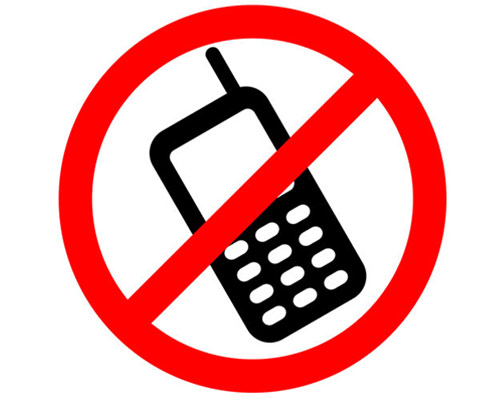 Znak zabrane mobitela
