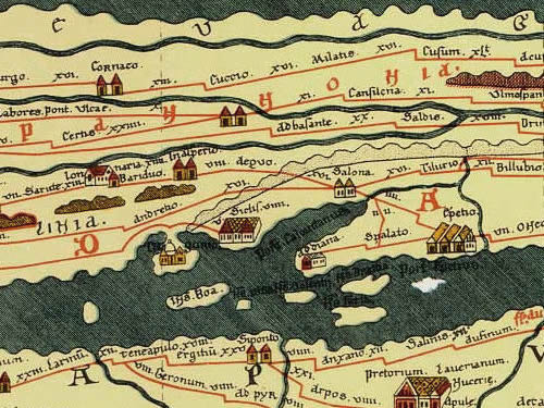 Salona na Tabuli Peutingeriana