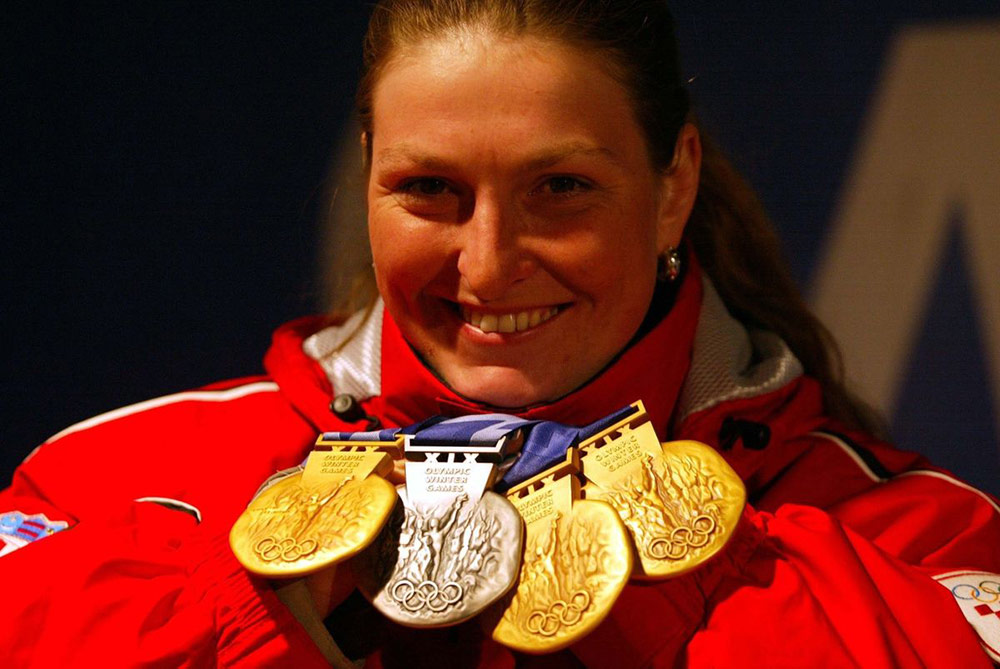 Na slici je najbolja hrvatska olimpijka - Janica Kostelić.