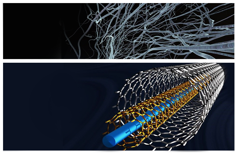 Fotografija prikazuje jednodimenzionalne nanomaterijale.