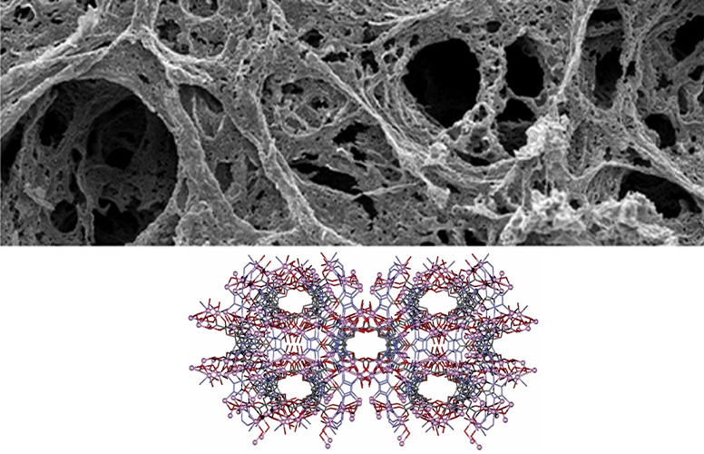 Fotografija prikazuje  mikroporozne nanomaterijale.