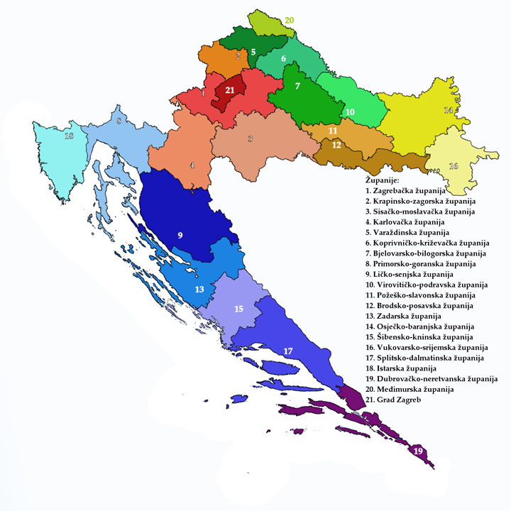 Županije Republike Hrvatske