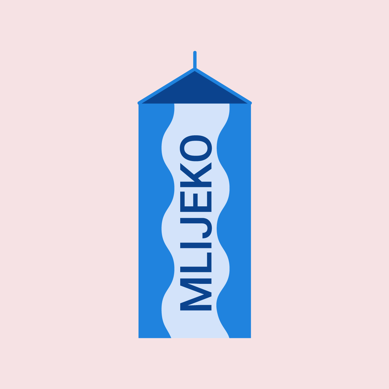 Mlijeko u plavom tetrapaku.