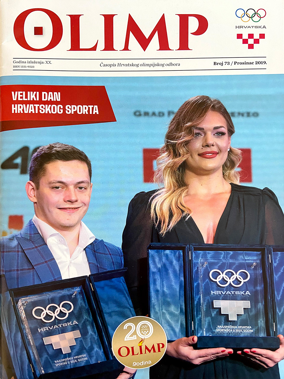 Naslovnica časopisa Olimp.