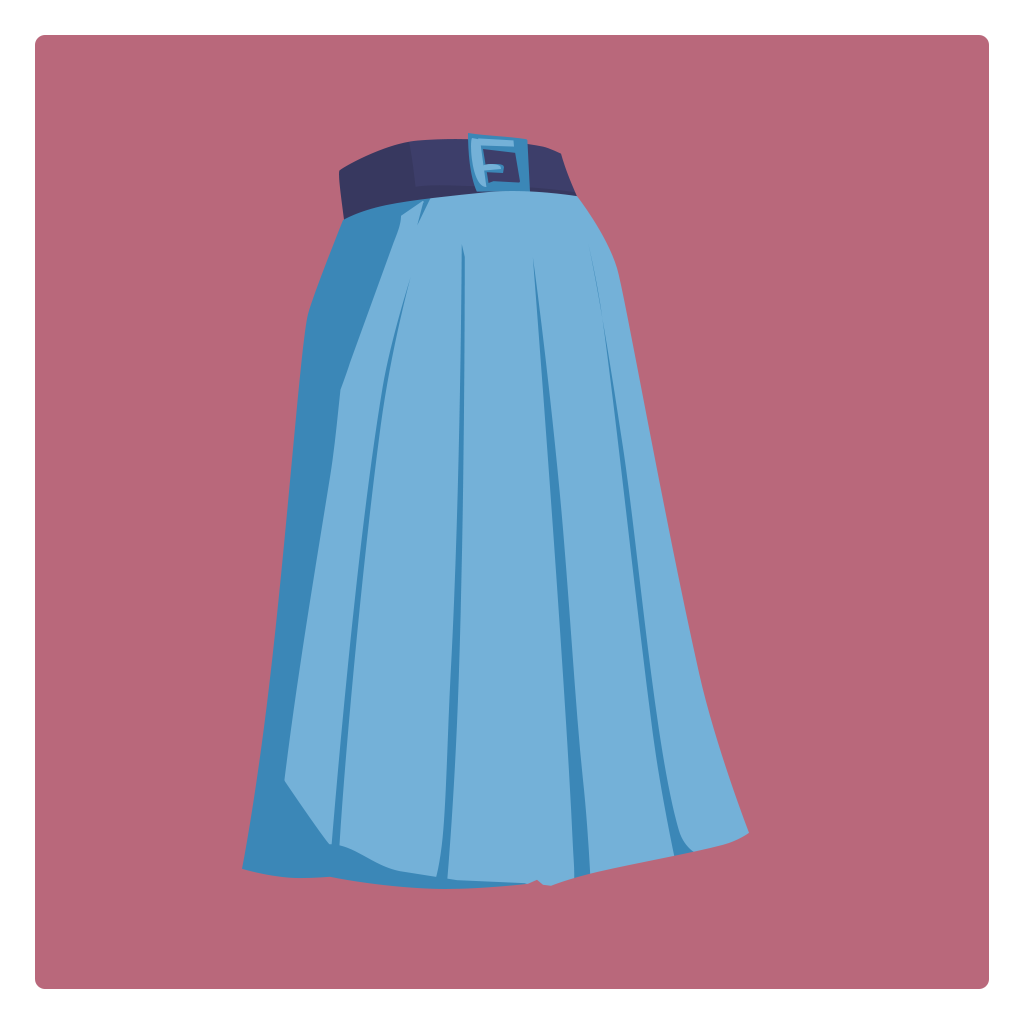 An a-line skirt.