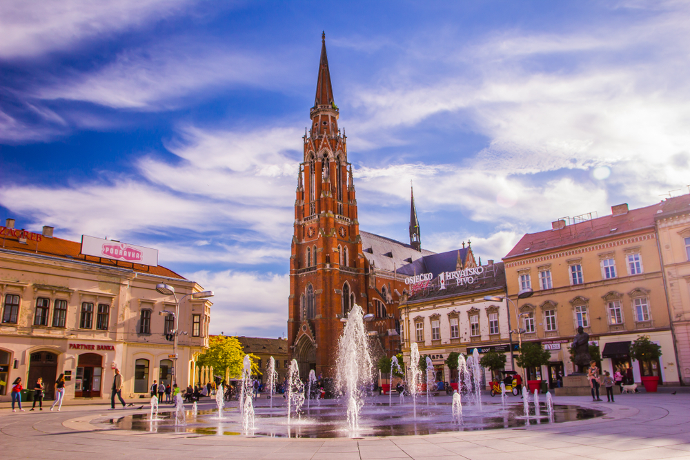 Slika Osijeka u Hrvatskoj.