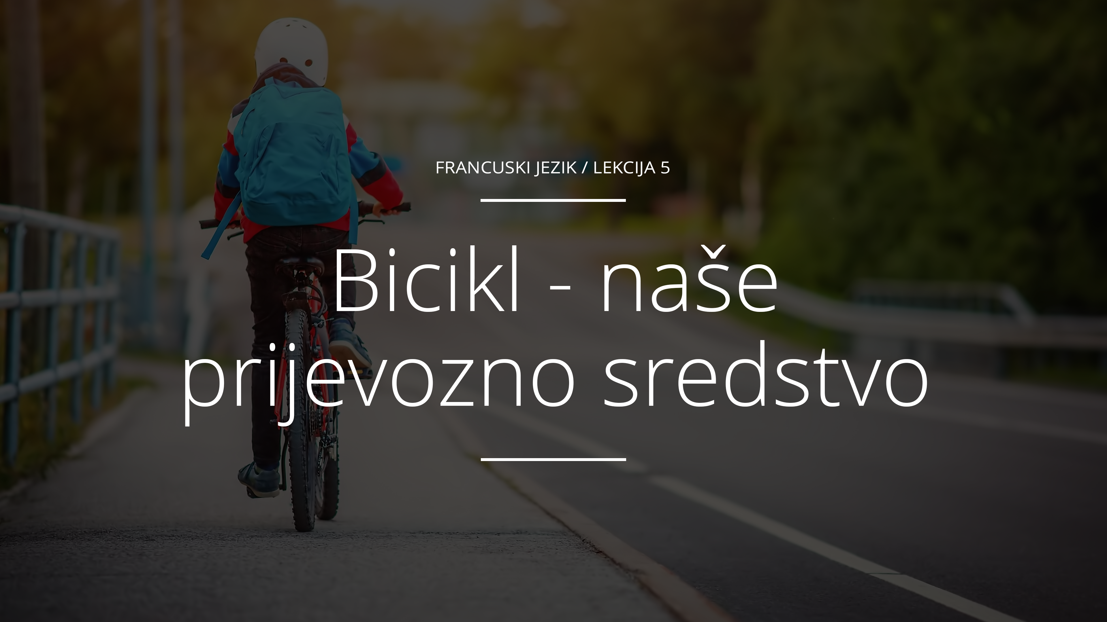 Bicikl - naše prijevozno sredstvo