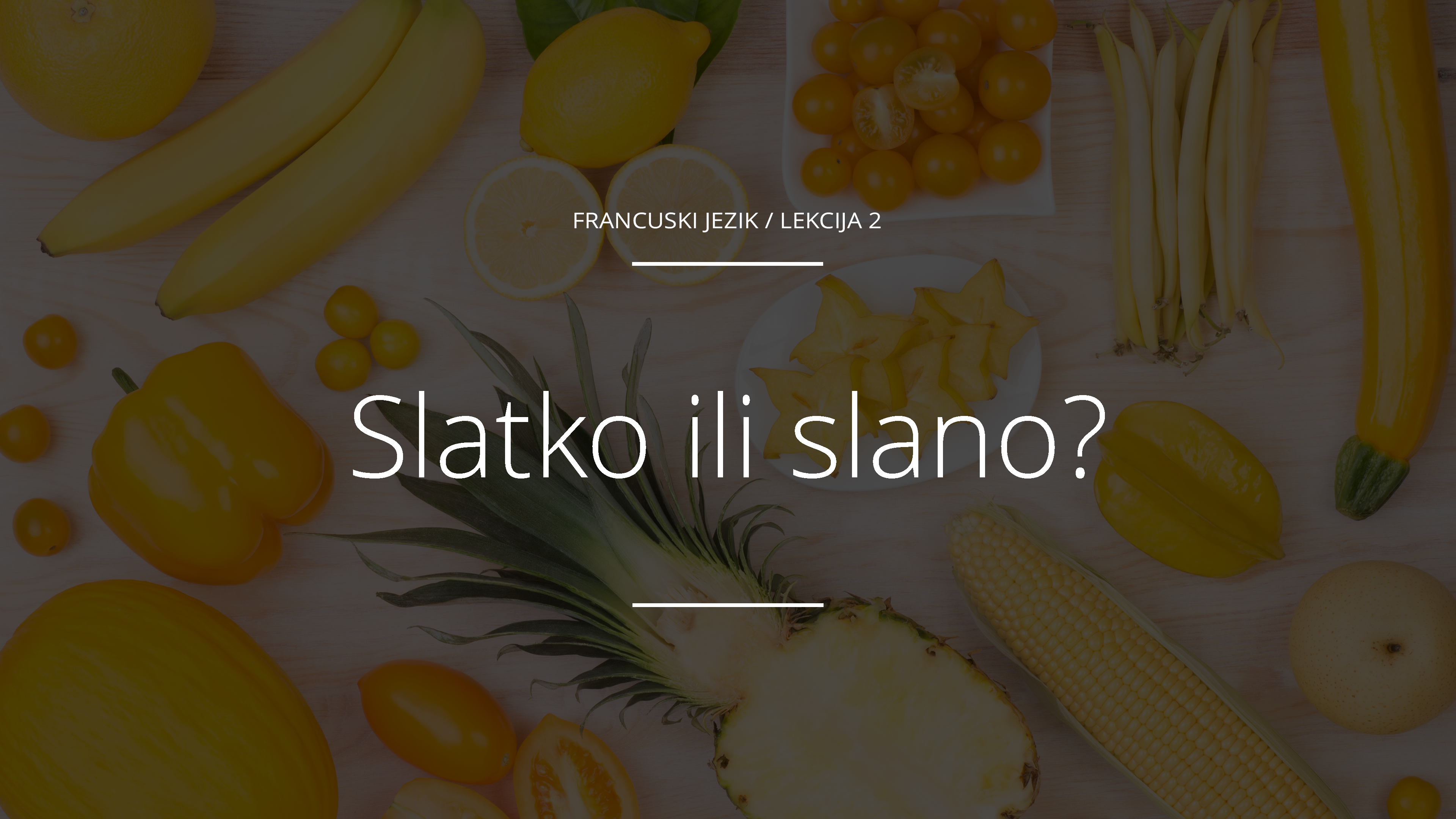 Slatko ili slano?