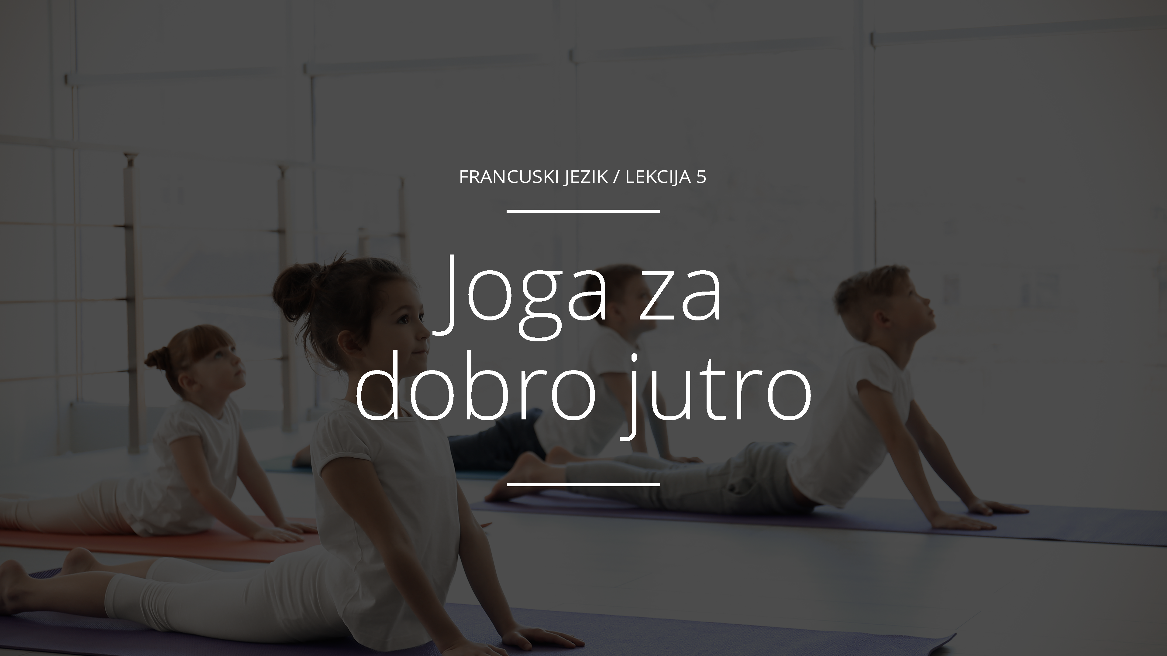 Joga za dobro jutro