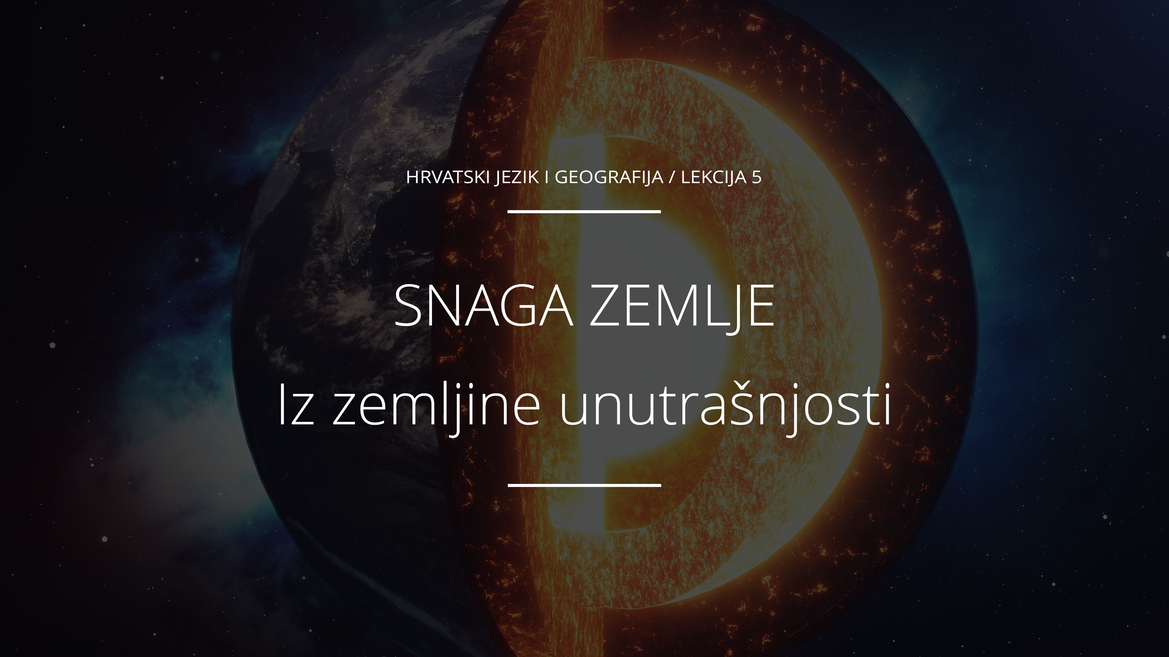 Iz zemljine unutrašnjosti