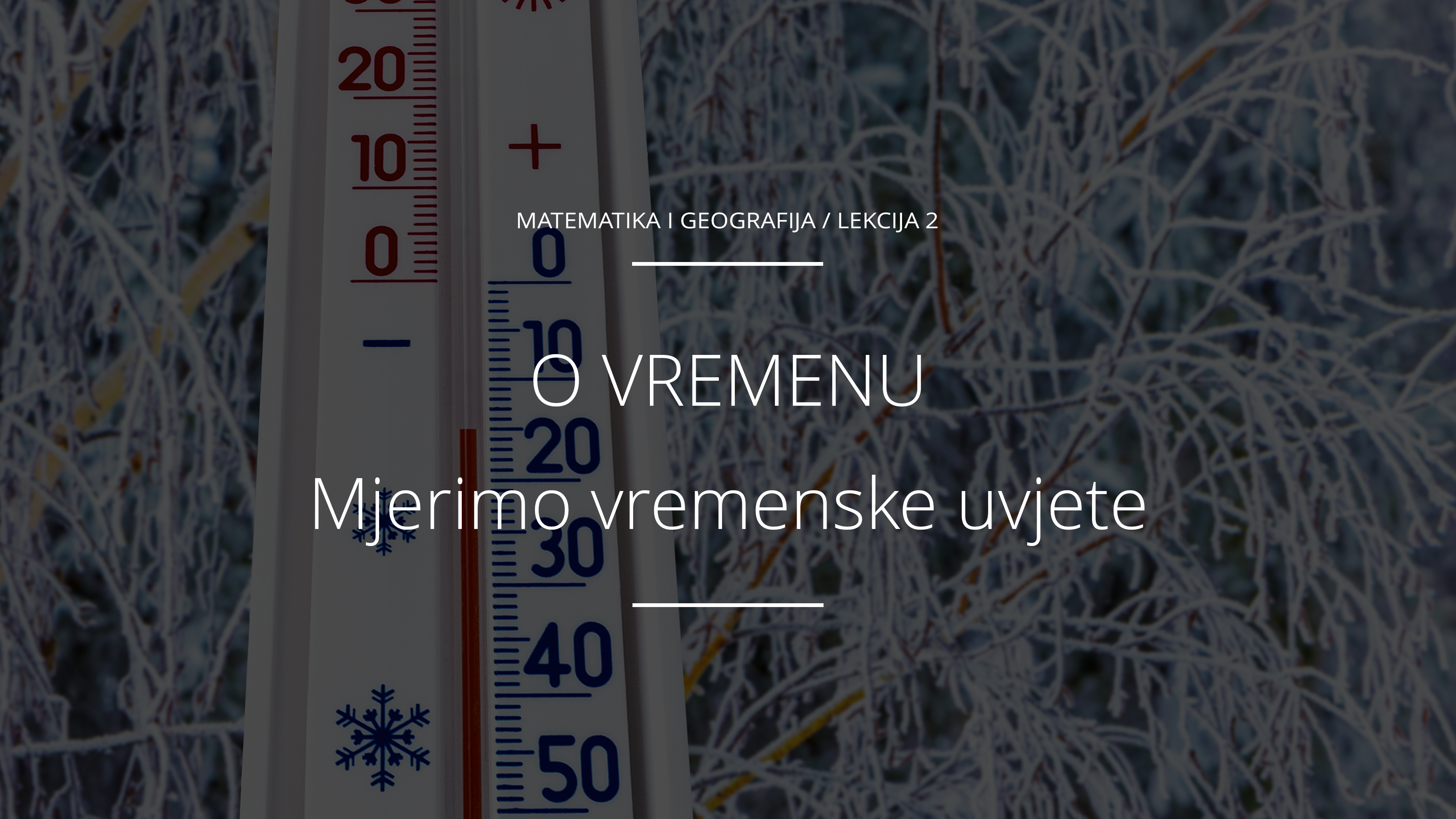 Mjerimo vremenske uvjete