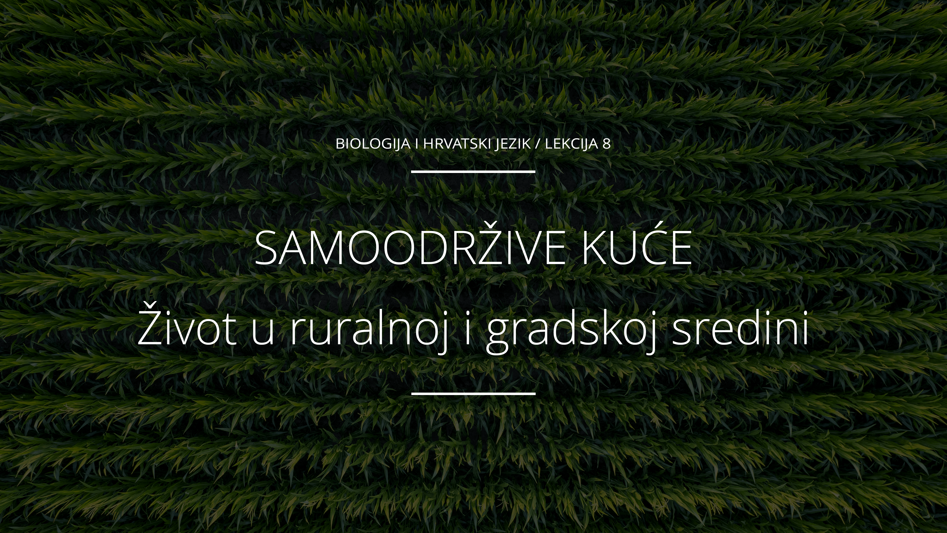 Život u ruralnoj i gradskoj sredini