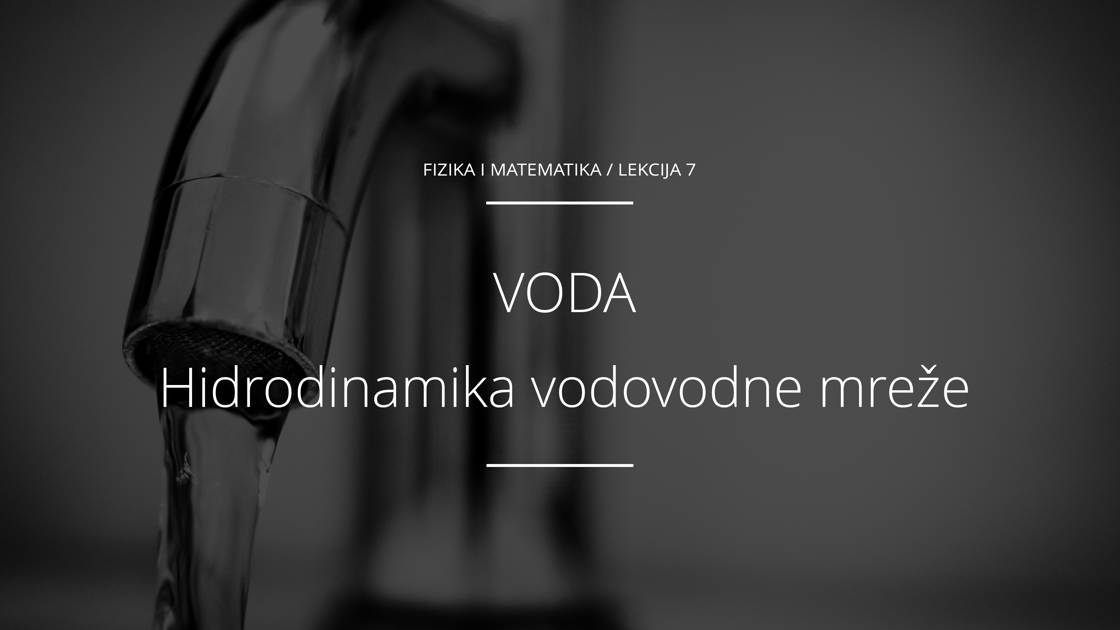 Hidrodinamika vodovodne mreže