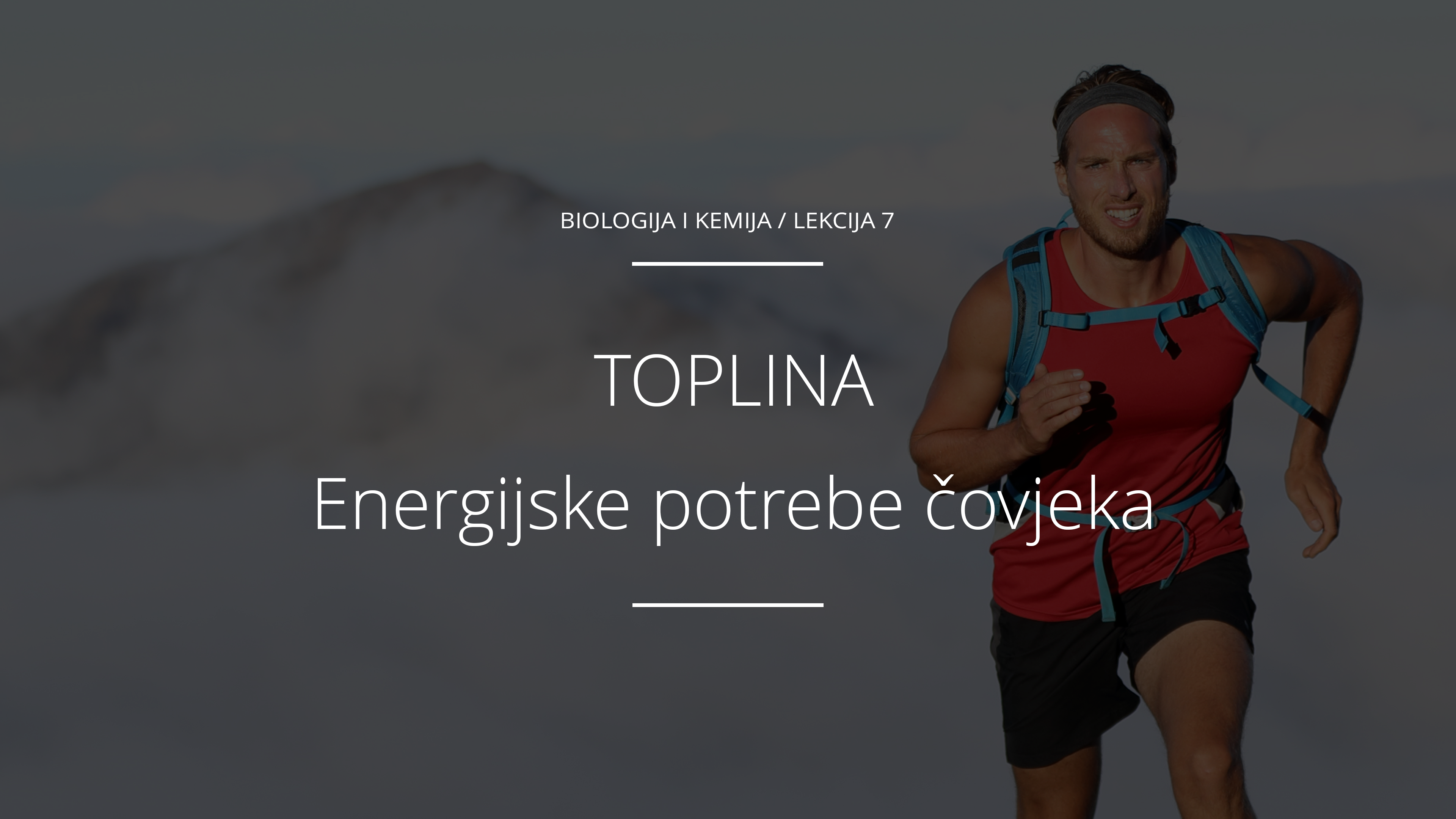 Energijske potrebe čovjeka