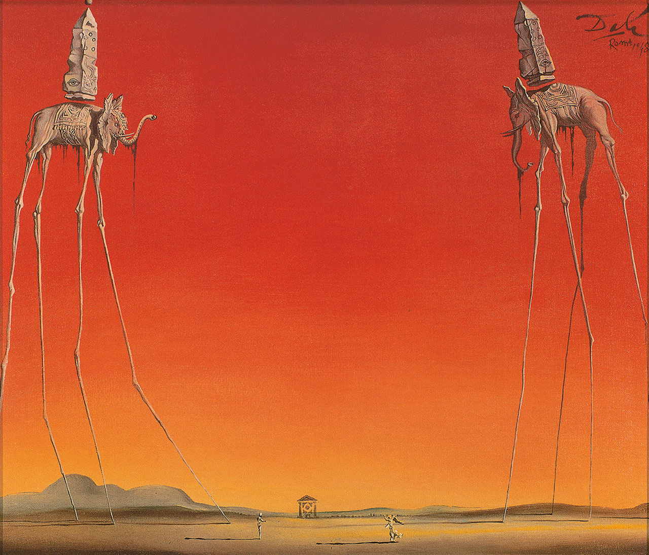 Slonovi, slika Salvadora Dalíja. 