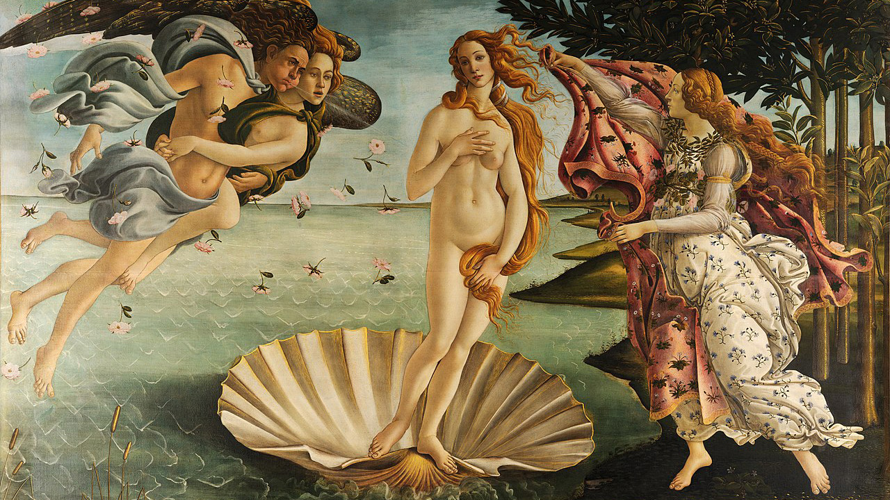 Rođenje Venere, slika Sandra Boticellija. 