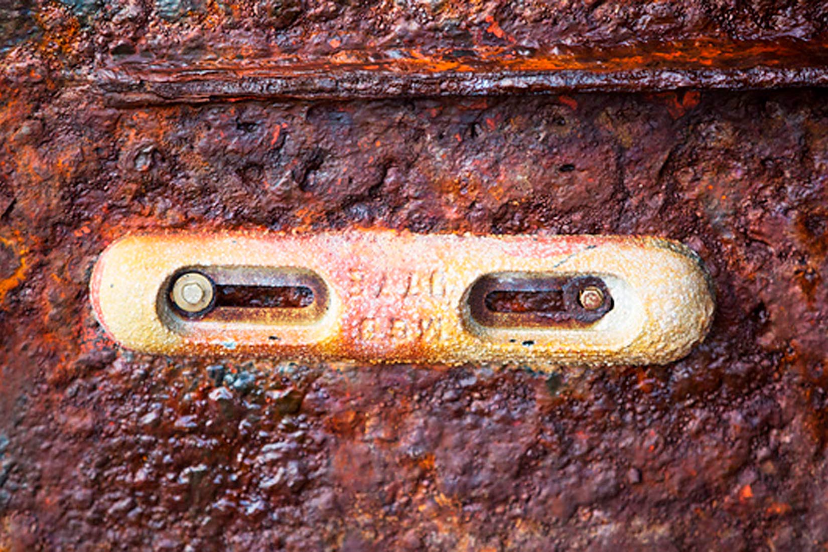 Hrđa na kormilu broda