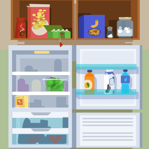 Cupboard fridge