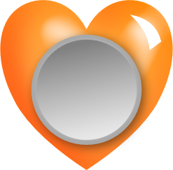 Orange heart