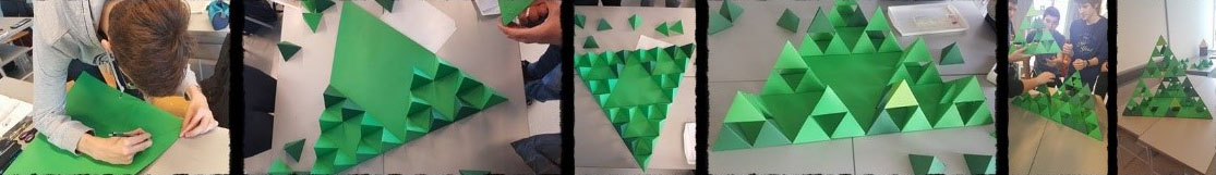 Slikovne upute te izradu Sierpinskog tetraedra