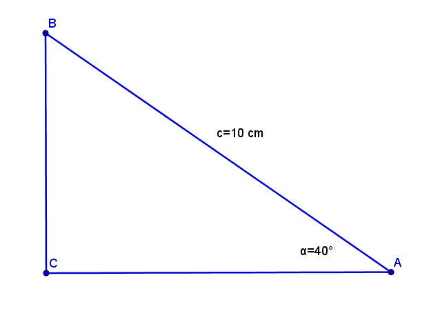 Pravokutni trokut - primjer 2