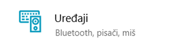 Ikona i pripadajući opis Uređaja u u Postavkama sustava.