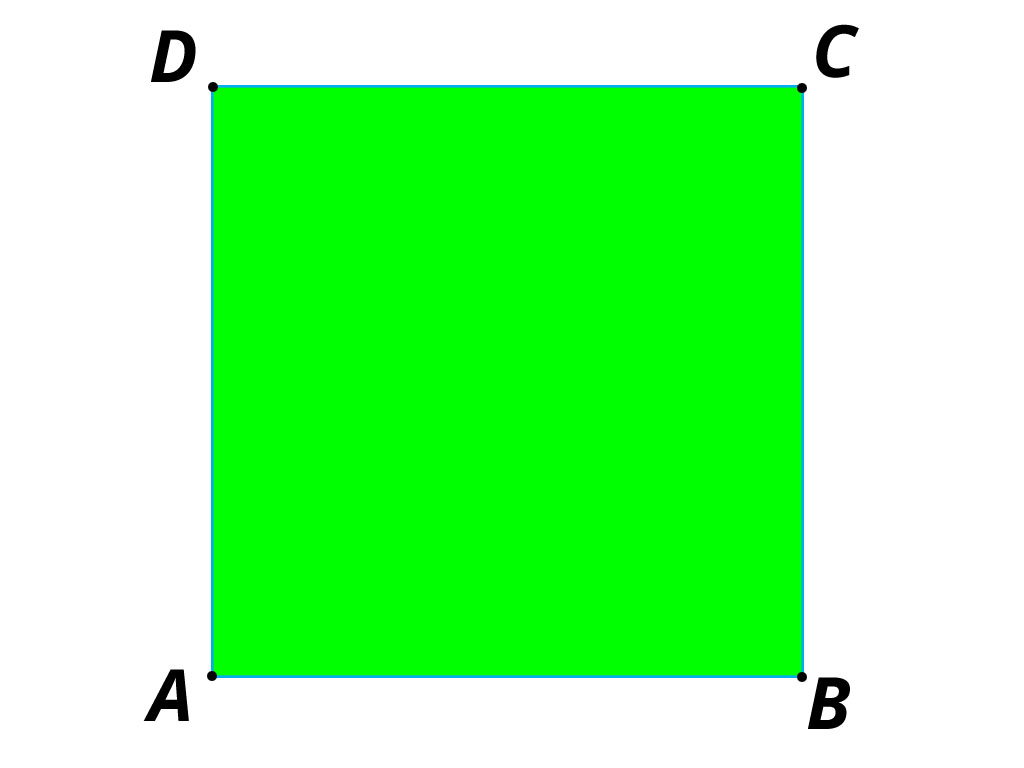 Na slici je prikaz igrališta oblika kvadrata ABCD.